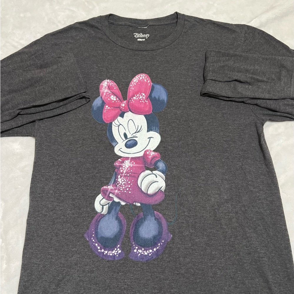 Disney Gray Minnie Mouse Shirt Women’s